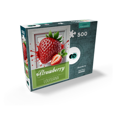 Colorful Fruits: Louisiana, Strawberry -State Fruits Series 500 Jigsaw Puzzle box view2