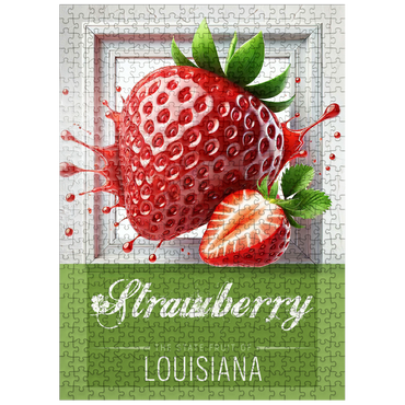 puzzleplate Colorful Fruits: Louisiana, Strawberry -State Fruits Series 500 Jigsaw Puzzle