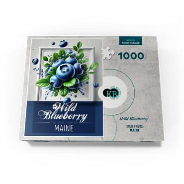 Colorful Fruits: Maine, Wild Blueberry -State Fruits Series 1000 Jigsaw Puzzle box view3