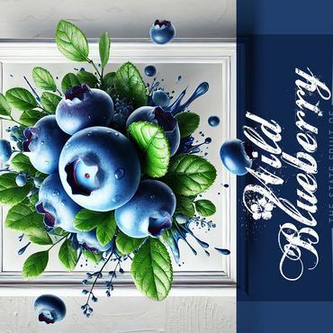 Colorful Fruits: Maine, Wild Blueberry -State Fruits Series 500 Jigsaw Puzzle 3D Modell