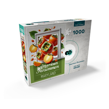 Colorful Fruits: Maryland, American Persimmon -State Fruits Series 1000 Jigsaw Puzzle box view2