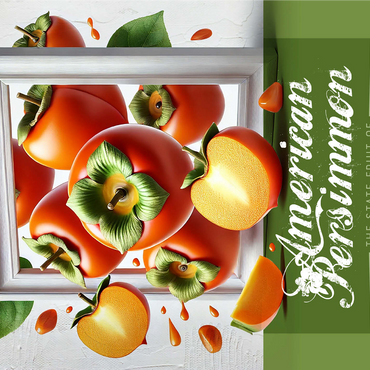 Colorful Fruits: Maryland, American Persimmon -State Fruits Series 1000 Jigsaw Puzzle 3D Modell