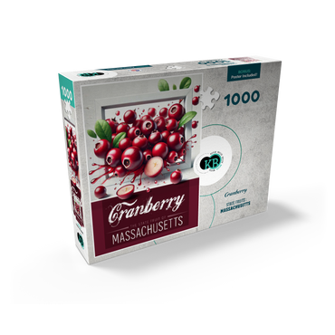 Colorful Fruits: Massachusetts, Cranberry -State Fruits Series 1000 Jigsaw Puzzle box view2