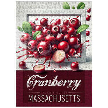 puzzleplate Colorful Fruits: Massachusetts, Cranberry -State Fruits Series 500 Jigsaw Puzzle