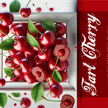 Colorful Fruits: Michigan, Tart Cherry -State Fruits Series 1000 Jigsaw Puzzle 3D Modell