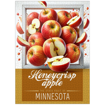 puzzleplate Colorful Fruits: Minnesota, Honeycrisp Apple -State Fruits Series 1000 Jigsaw Puzzle