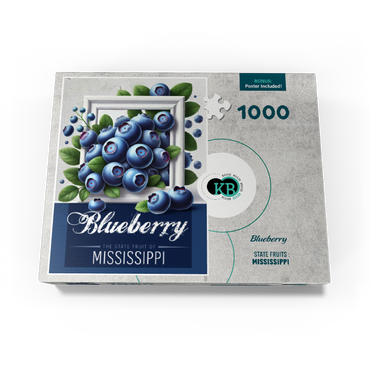 Colorful Fruits: Mississippi, Blueberry -State Fruits Series 1000 Jigsaw Puzzle box view3