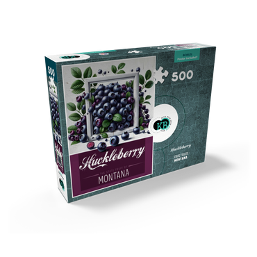 Colorful Fruits: Montana, Huckleberry -State Fruits Series 500 Jigsaw Puzzle box view2
