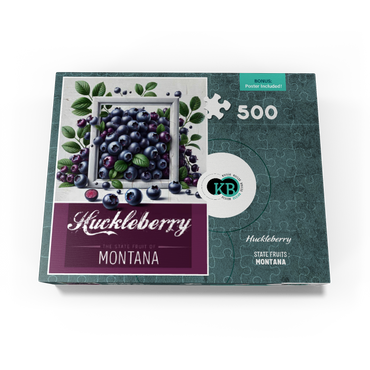 Colorful Fruits: Montana, Huckleberry -State Fruits Series 500 Jigsaw Puzzle box view3
