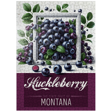 puzzleplate Colorful Fruits: Montana, Huckleberry -State Fruits Series 500 Jigsaw Puzzle