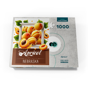 Colorful Fruits: Nebraska, Apricot -State Fruits Series 1000 Jigsaw Puzzle box view3