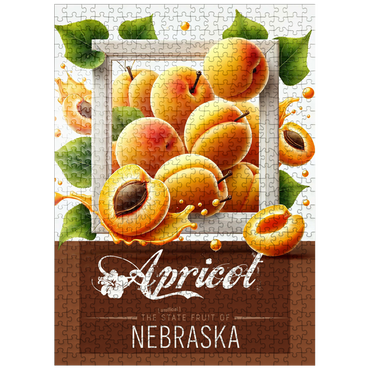 puzzleplate Colorful Fruits: Nebraska, Apricot -State Fruits Series 500 Jigsaw Puzzle