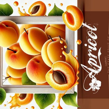 Colorful Fruits: Nebraska, Apricot -State Fruits Series 500 Jigsaw Puzzle 3D Modell