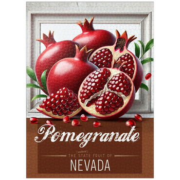 puzzleplate Colorful Fruits: Nevada, Pomegranate -State Fruits Series 1000 Jigsaw Puzzle