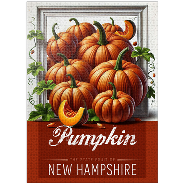 puzzleplate Colorful Fruits: New Hampshire, Pumpkin -State Fruits Series 1000 Jigsaw Puzzle