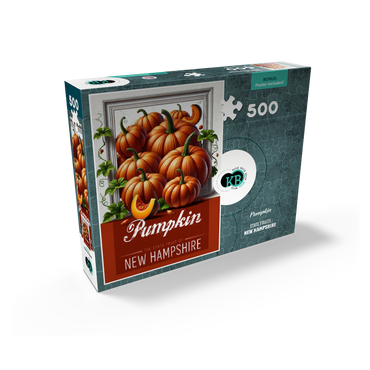 Colorful Fruits: New Hampshire, Pumpkin -State Fruits Series 500 Jigsaw Puzzle box view2