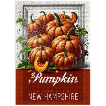 puzzleplate Colorful Fruits: New Hampshire, Pumpkin -State Fruits Series 500 Jigsaw Puzzle