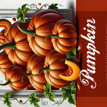 Colorful Fruits: New Hampshire, Pumpkin -State Fruits Series 500 Jigsaw Puzzle 3D Modell