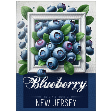 puzzleplate Colorful Fruits: New Jersey, Blueberry -State Fruits Series 1000 Jigsaw Puzzle