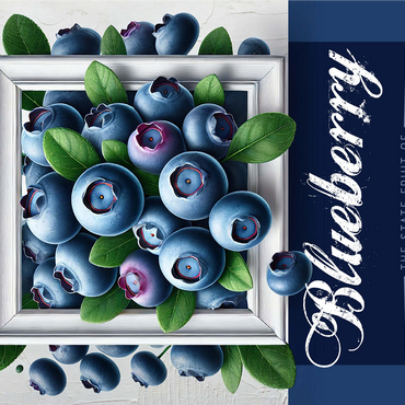 Colorful Fruits: New Jersey, Blueberry -State Fruits Series 1000 Jigsaw Puzzle 3D Modell