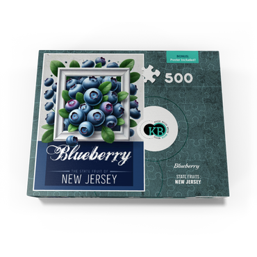 Colorful Fruits: New Jersey, Blueberry -State Fruits Series 500 Jigsaw Puzzle box view3
