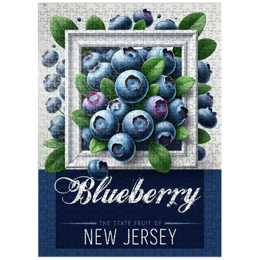 puzzleplate Colorful Fruits: New Jersey, Blueberry -State Fruits Series 500 Jigsaw Puzzle