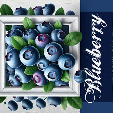 Colorful Fruits: New Jersey, Blueberry -State Fruits Series 500 Jigsaw Puzzle 3D Modell