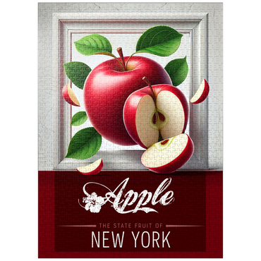 puzzleplate Colorful Fruits: New York, Apple -State Fruits Series 1000 Jigsaw Puzzle