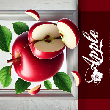 Colorful Fruits: New York, Apple -State Fruits Series 1000 Jigsaw Puzzle 3D Modell