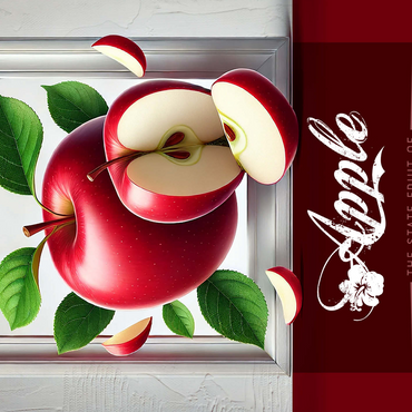 Colorful Fruits: New York, Apple -State Fruits Series 500 Jigsaw Puzzle 3D Modell