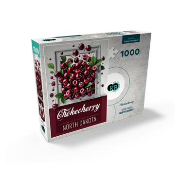 Colorful Fruits: North Dakota, Chokecherry -State Fruits Series 1000 Jigsaw Puzzle box view2