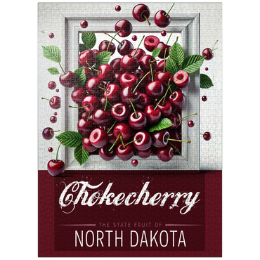 puzzleplate Colorful Fruits: North Dakota, Chokecherry -State Fruits Series 1000 Jigsaw Puzzle
