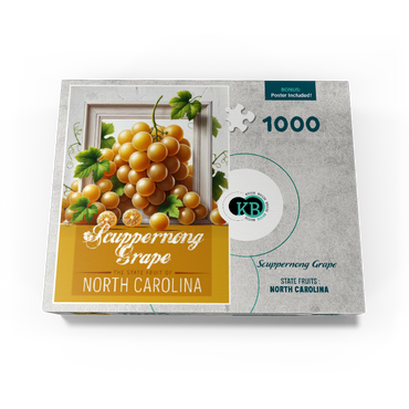 Colorful Fruits: North Carolina, Scuppernong Grape -State Fruits Series 1000 Jigsaw Puzzle box view3