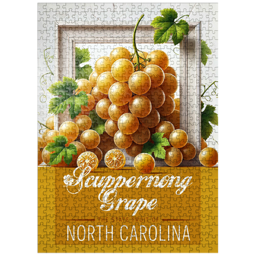 puzzleplate Colorful Fruits: North Carolina, Scuppernong Grape -State Fruits Series 500 Jigsaw Puzzle