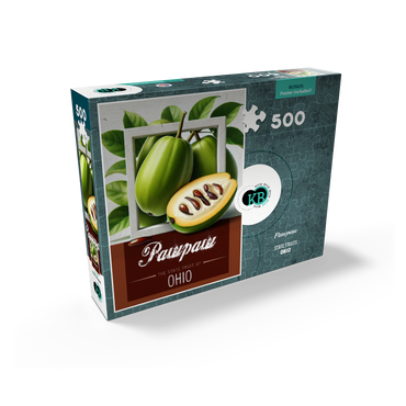 Colorful Fruits: Ohio, Pawpaw -State Fruits Series 500 Jigsaw Puzzle box view2