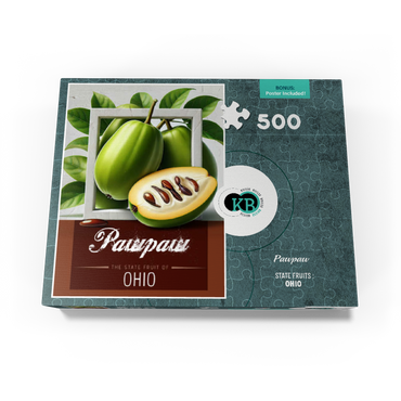 Colorful Fruits: Ohio, Pawpaw -State Fruits Series 500 Jigsaw Puzzle box view3