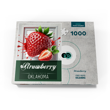Colorful Fruits: Oklahoma, Strawberry -State Fruits Series 1000 Jigsaw Puzzle box view3