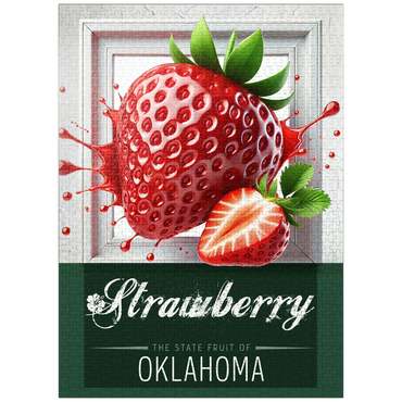 puzzleplate Colorful Fruits: Oklahoma, Strawberry -State Fruits Series 1000 Jigsaw Puzzle