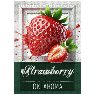puzzleplate Colorful Fruits: Oklahoma, Strawberry -State Fruits Series 500 Jigsaw Puzzle