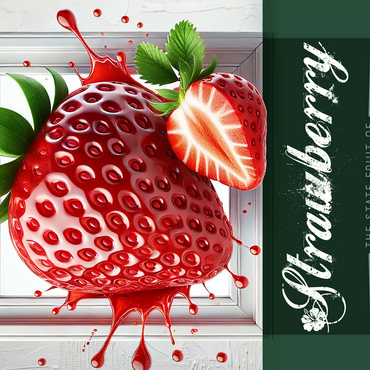Colorful Fruits: Oklahoma, Strawberry -State Fruits Series 500 Jigsaw Puzzle 3D Modell