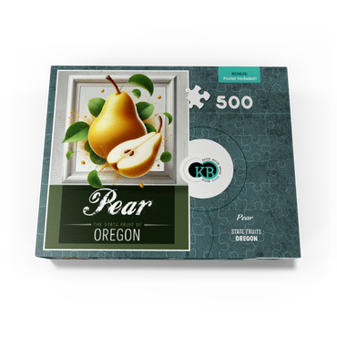 Colorful Fruits: Oregon, Pear -State Fruits Series 500 Jigsaw Puzzle box view3