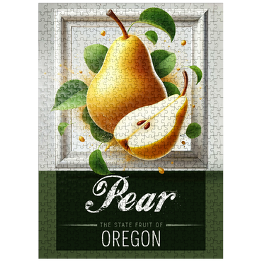 puzzleplate Colorful Fruits: Oregon, Pear -State Fruits Series 500 Jigsaw Puzzle