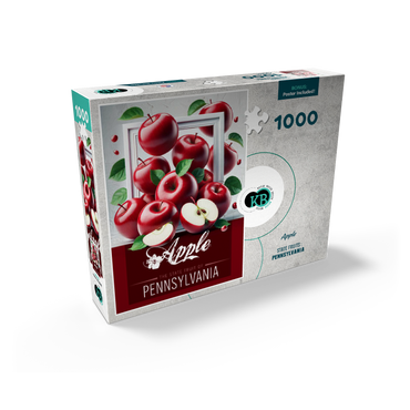 Colorful Fruits: Pennsylvania, Apple -State Fruits Series 1000 Jigsaw Puzzle box view2