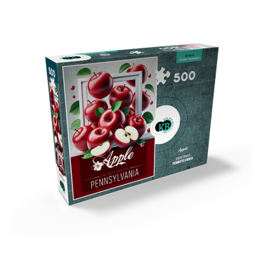 Colorful Fruits: Pennsylvania, Apple -State Fruits Series 500 Jigsaw Puzzle box view2