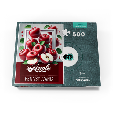 Colorful Fruits: Pennsylvania, Apple -State Fruits Series 500 Jigsaw Puzzle box view3