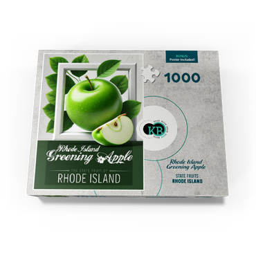Colorful Fruits: Rhode Island, Greening Apple -State Fruits Series 1000 Jigsaw Puzzle box view3