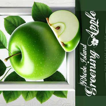 Colorful Fruits: Rhode Island, Greening Apple -State Fruits Series 500 Jigsaw Puzzle 3D Modell