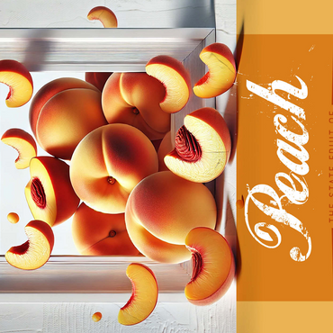 Colorful Fruits: South Carolina, Peach -State Fruits Series 500 Jigsaw Puzzle 3D Modell