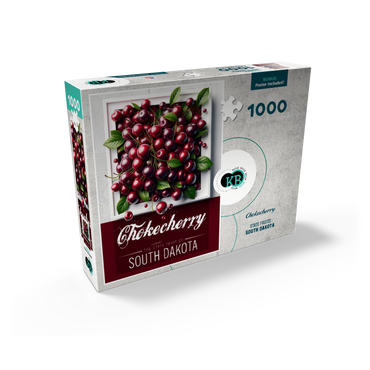 Colorful Fruits: South Dakota, Chokecherry -State Fruits Series 1000 Jigsaw Puzzle box view2