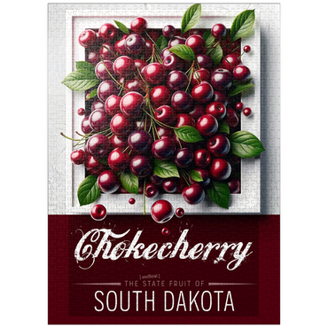 puzzleplate Colorful Fruits: South Dakota, Chokecherry -State Fruits Series 1000 Jigsaw Puzzle